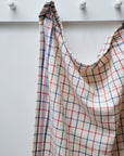 Checked Tea Towel / Blue and Red
