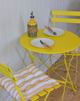 Bistro Table and Chairs Set / Yellow