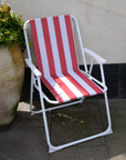 Striped Folding Beach Chair