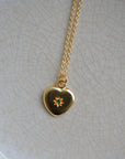 Heart Starburst Jewel Pendant Necklace
