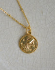 Zodiac Gold Coin Necklaces