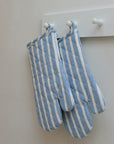 Oven Gloves / Blue Stripe