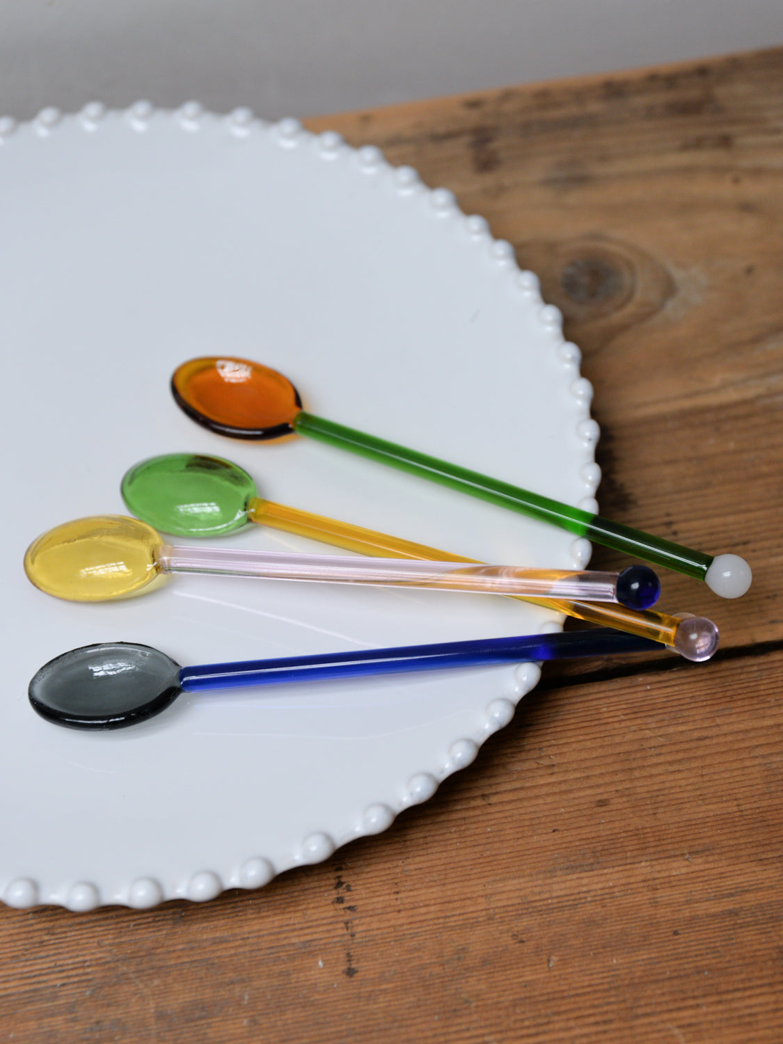 Glass Spoons / Various Colours