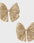 Paper Bow Mara / Cream and Gold