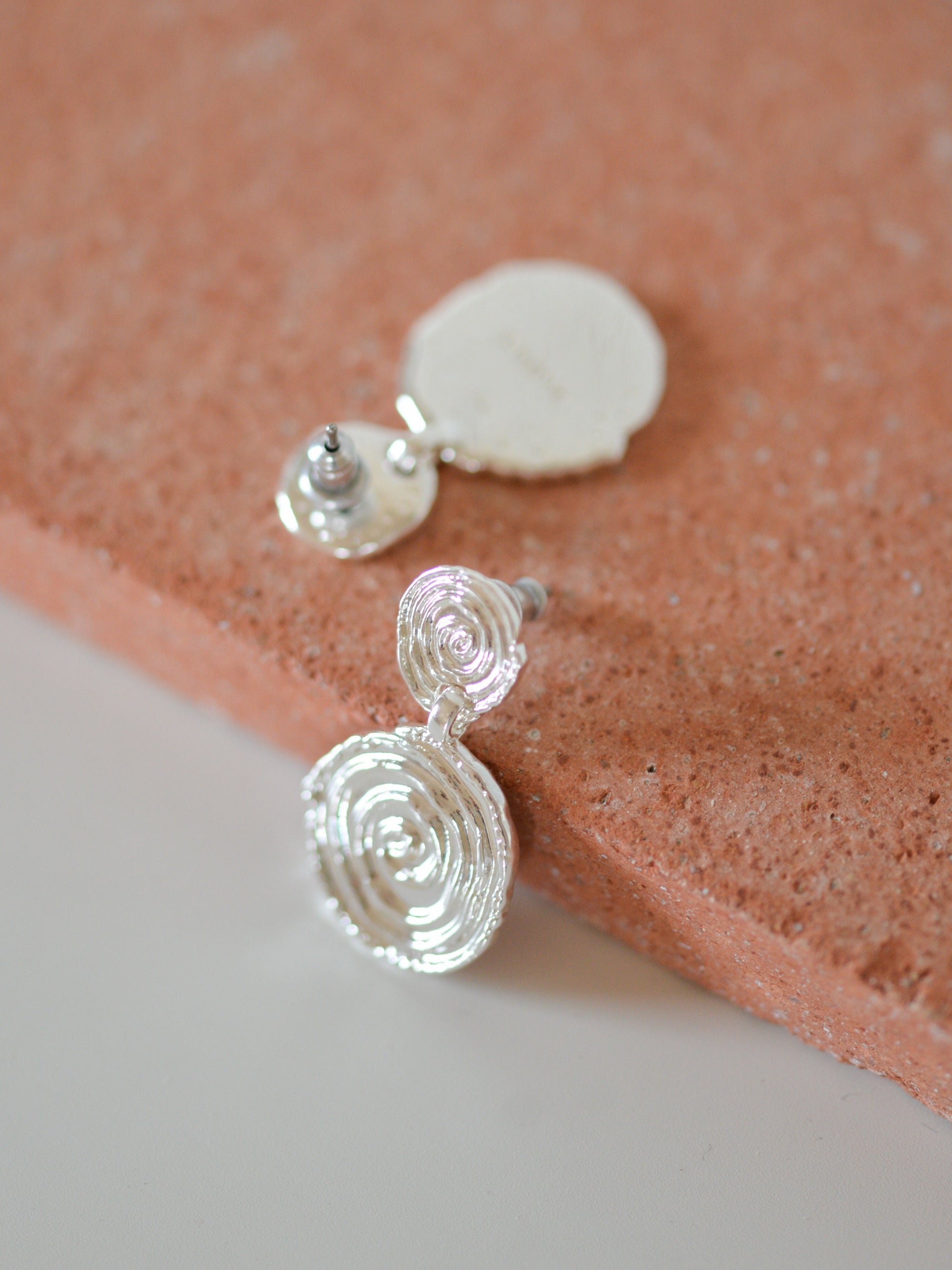 AIR coin earrings silver-plated
