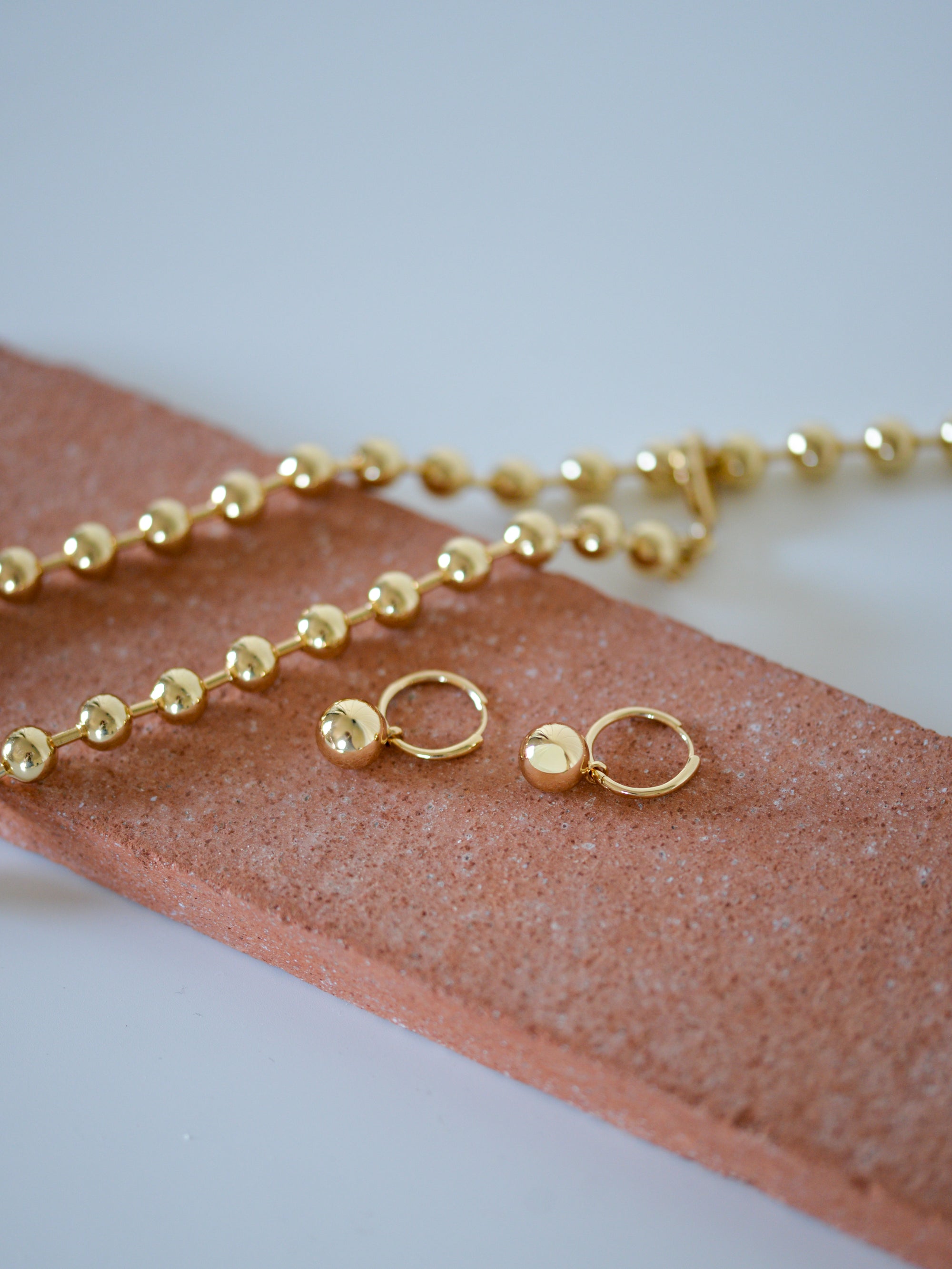 AIR hoop earrings gold-plated