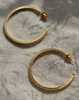 Lidia Recycled Hoops / Gold and Silver