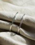 Lidia Recycled Hoops / Gold and Silver