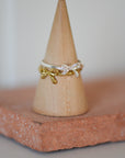 Lulu Bow Stack Ring/ Silver