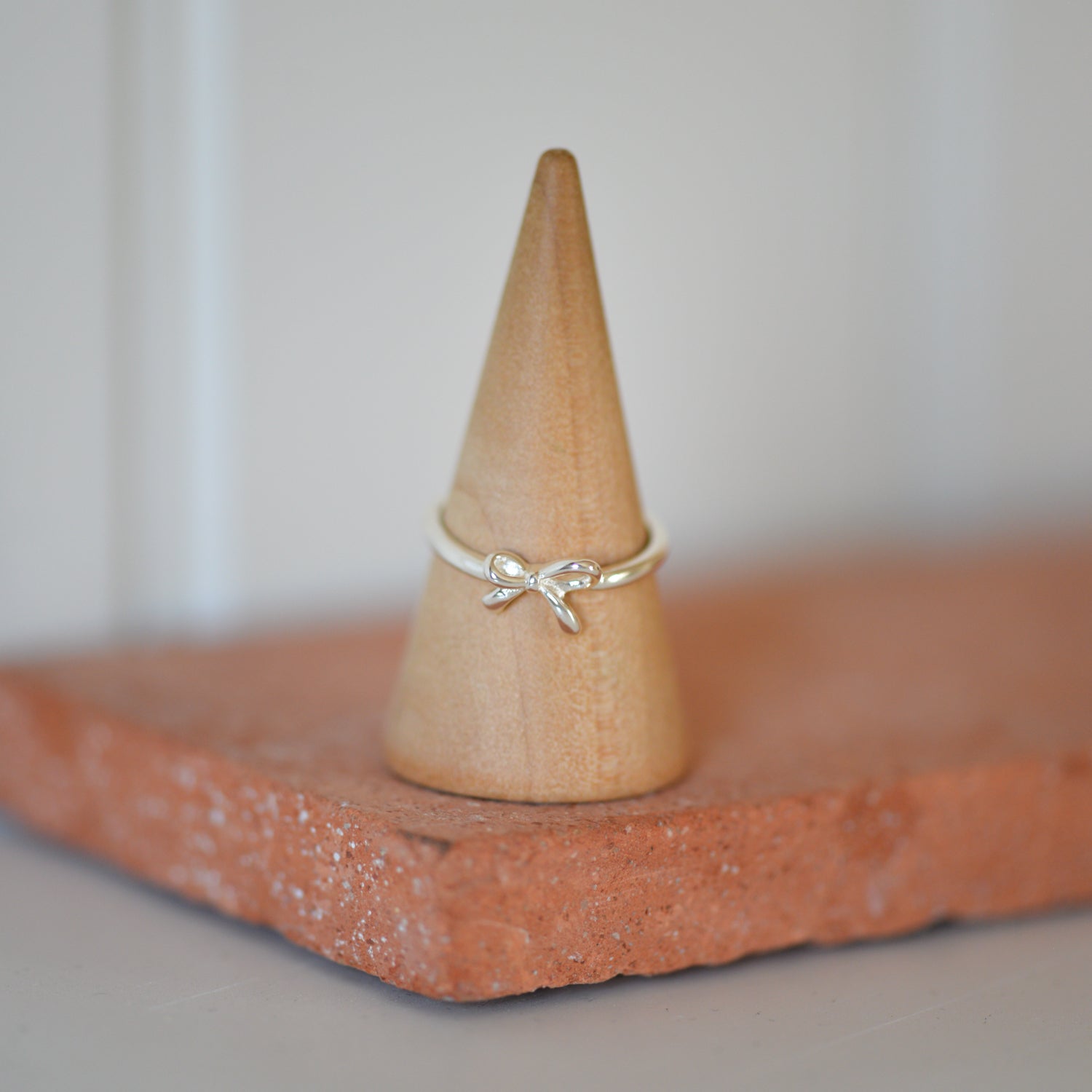 Lulu Bow Stack Ring/ Silver