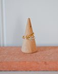 Lulu Moon Stack Ring / Silver