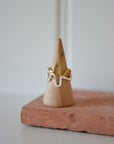 Lulu Wavy Stack Ring / Silver