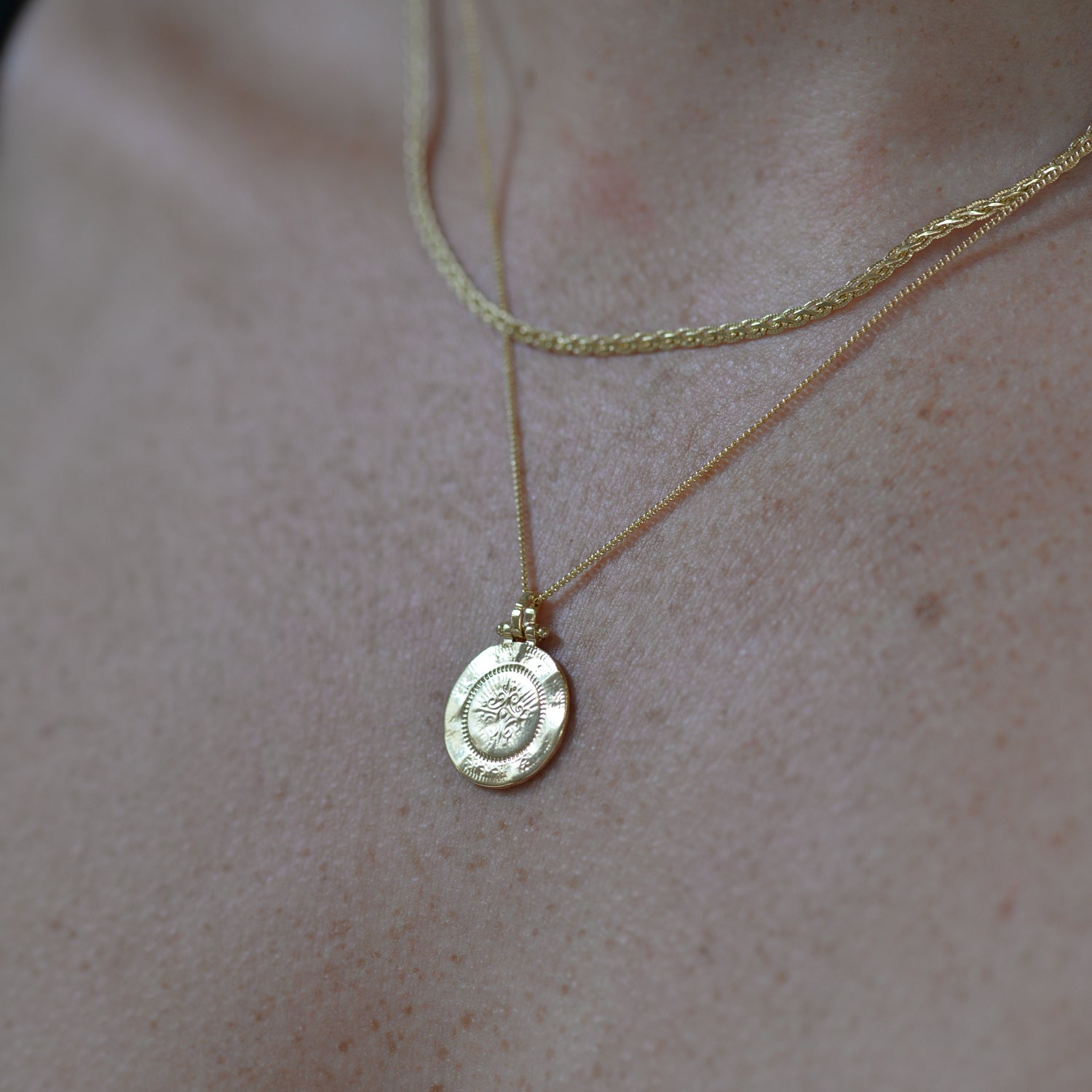 Pilgrim Nomad 2-in-1 Coin Necklace Gold Plated