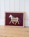 Horse Bordo / 30 x 40