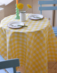 Gingham Tablecloth / Yellow