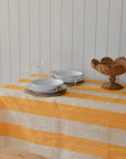 Yellow Stripe Tablecloth