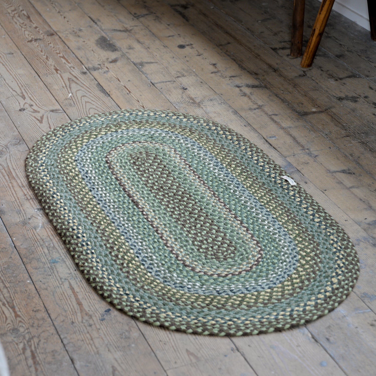 Hedgerow Jute Oval Rug 2'3 x 4 ft / Green