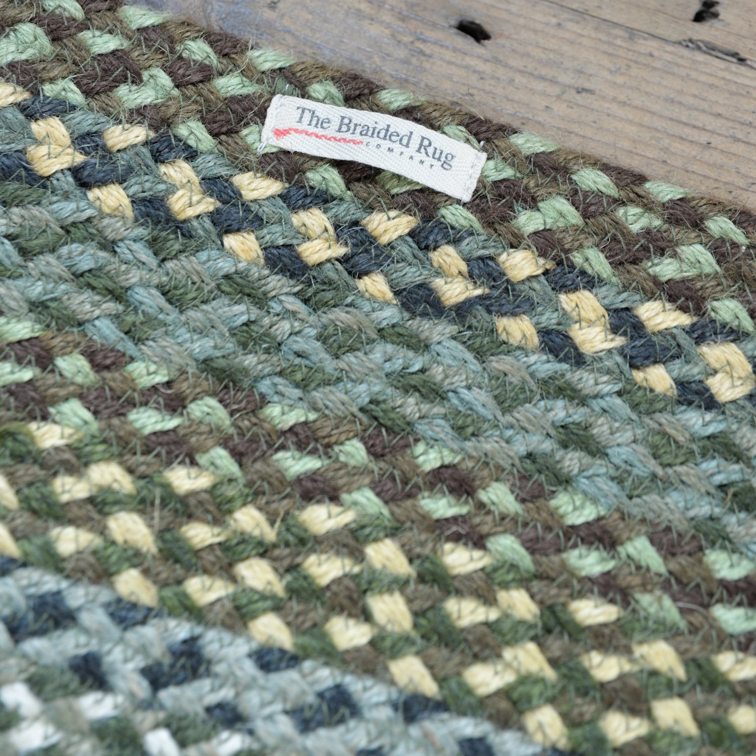 Hedgerow Jute Oval Rug 2'3 x 4 ft / Green