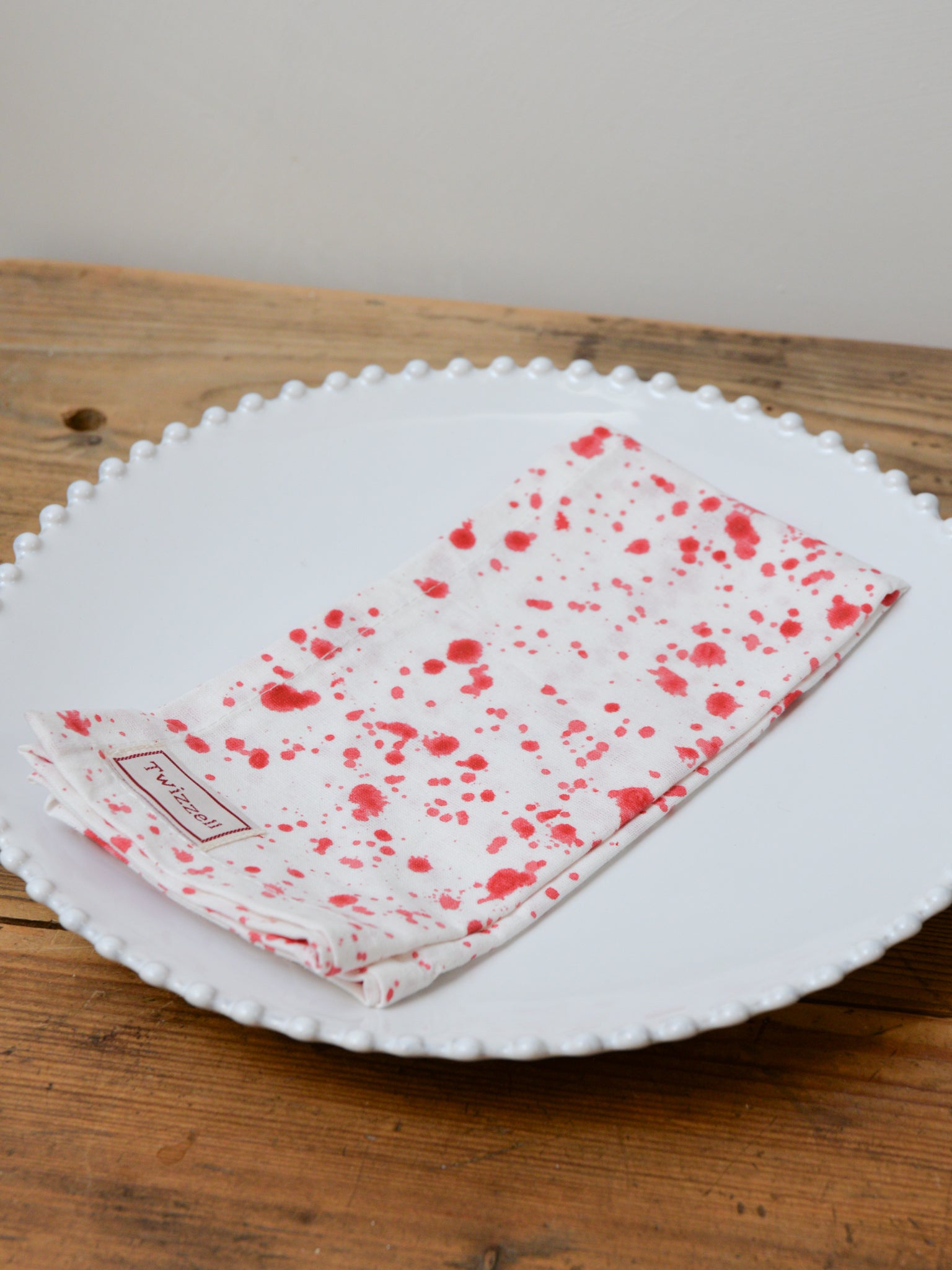 Splatter Print Napkin / Pink