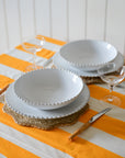 Wide Striped Tablecloth / Yellow