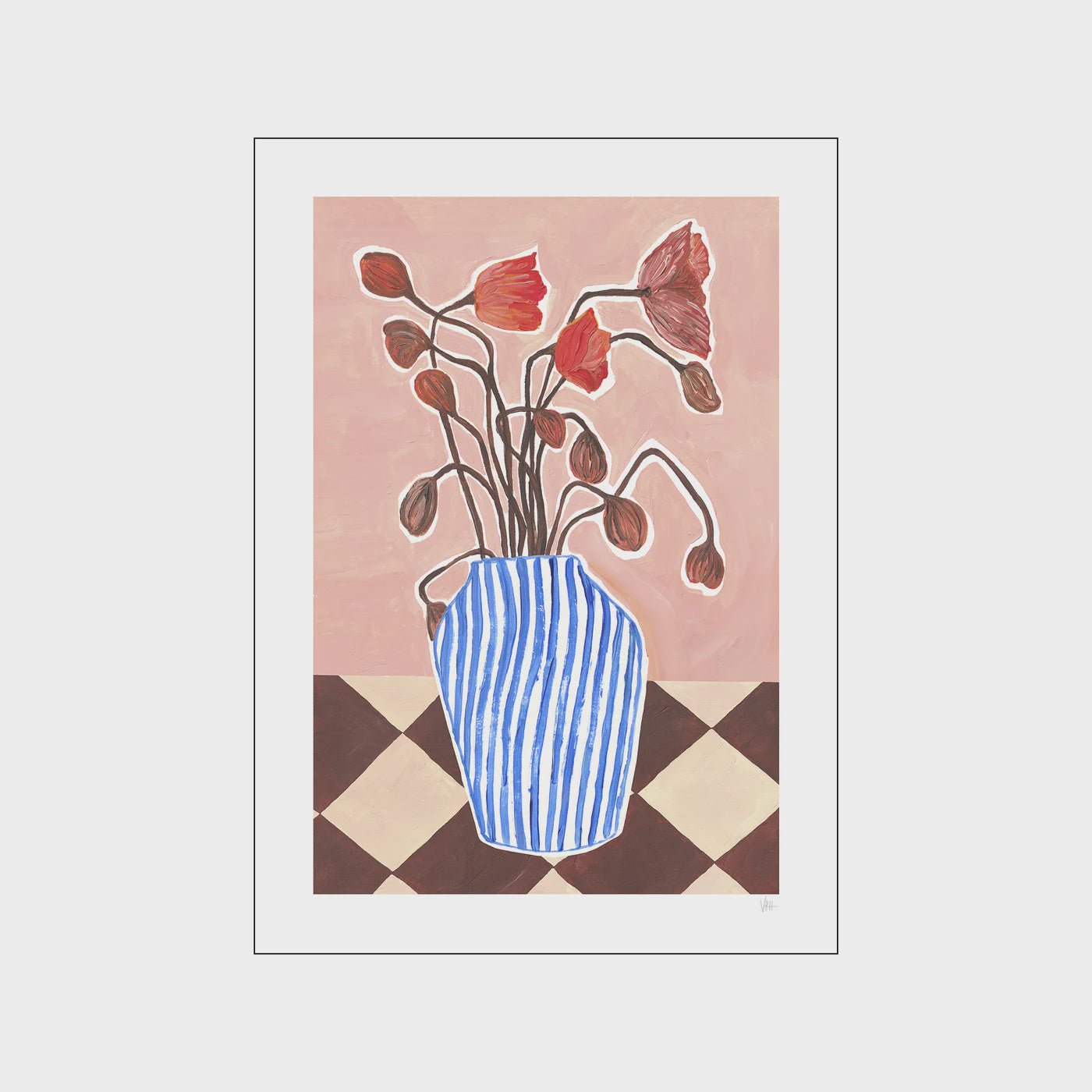 Vase of Poppies A3