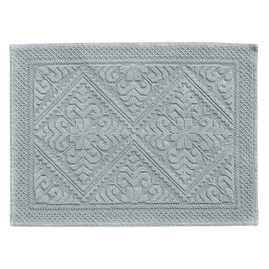 Enzo Cotton Bath Mat / Light Blue
