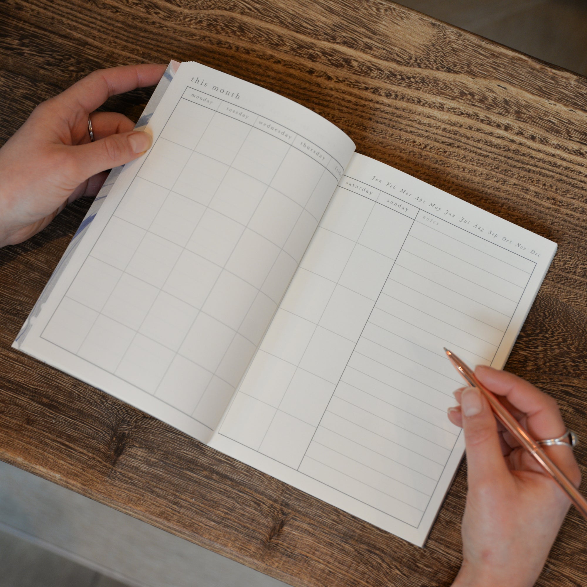 Wanderlust Paper Co. Blue Marble Weekly Planner