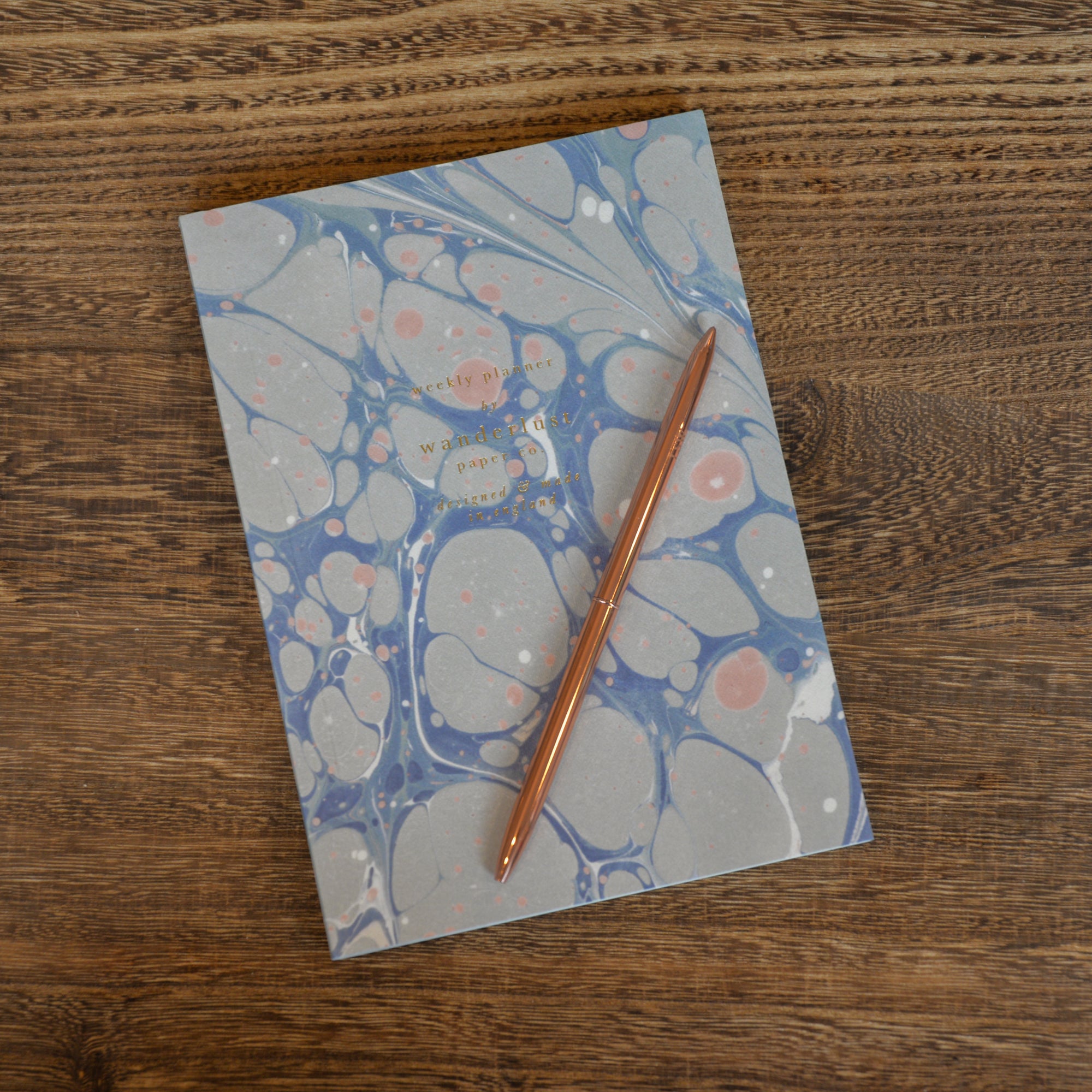 Wanderlust Paper Co. Blue Marble Weekly Planner