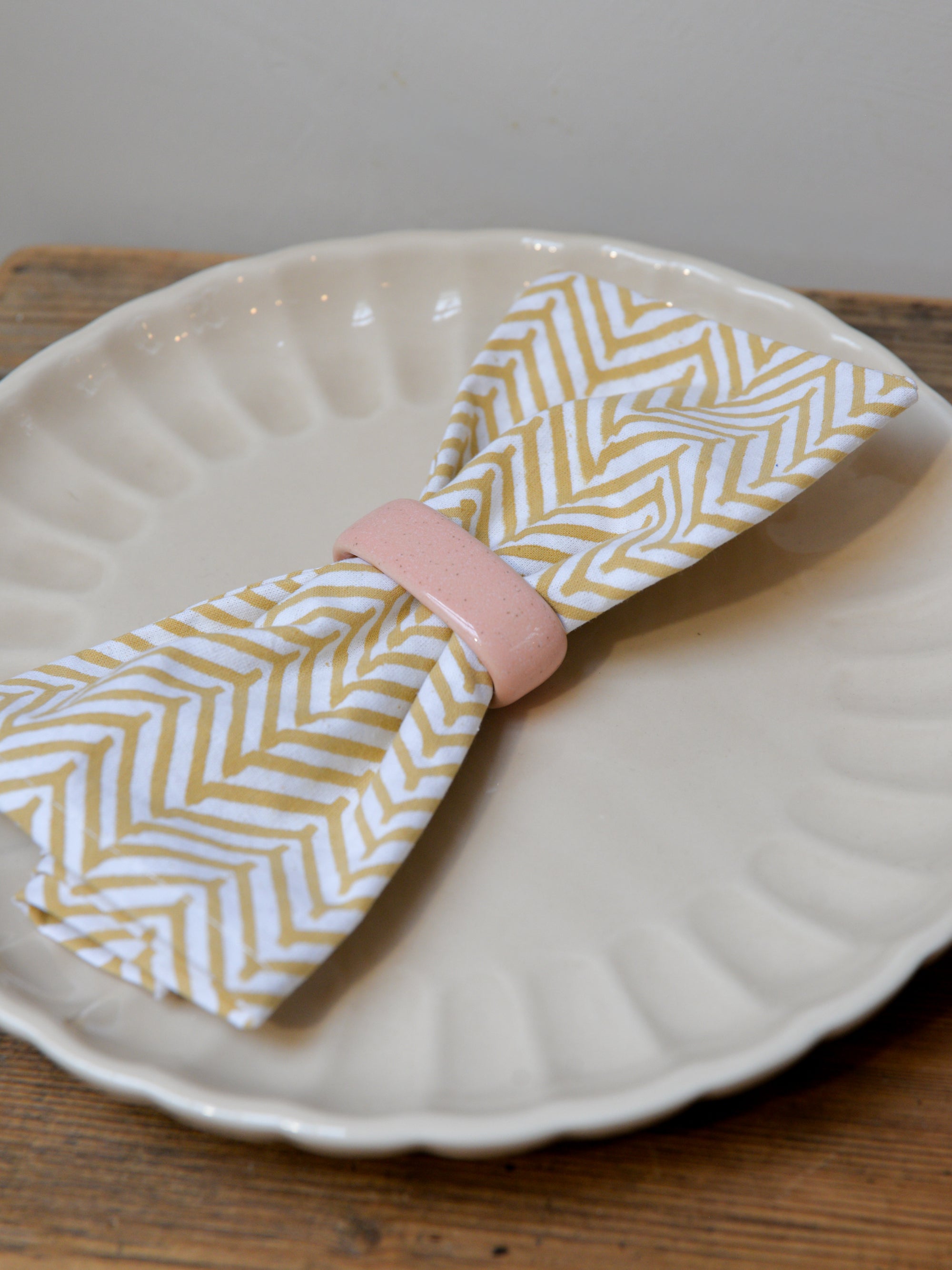 Karin Stoneware Napkin Rings