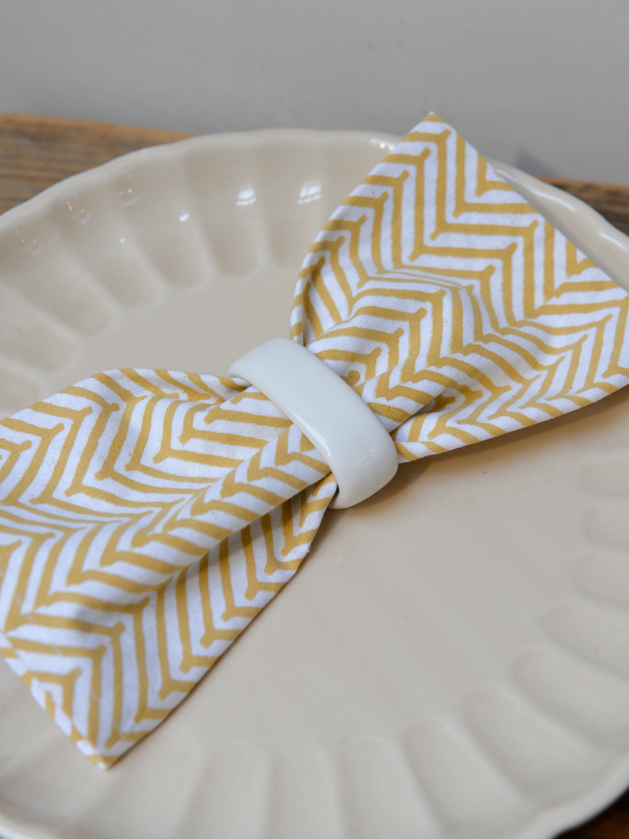 Karin Stoneware Napkin Rings