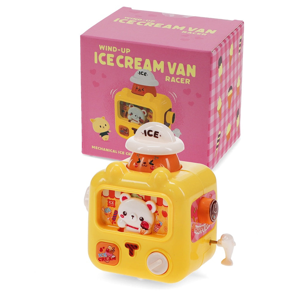 Wind-up Racer / Ice Cream Van / Yellow