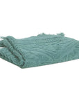Jacquard Floral Hand Towel / Grey Green