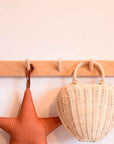 Wooden Coat Rack / 5 Hooks
